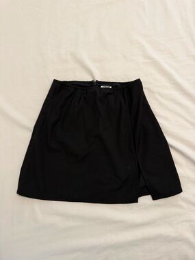 Aritzia Sunday Best Black Slit mini Skirt